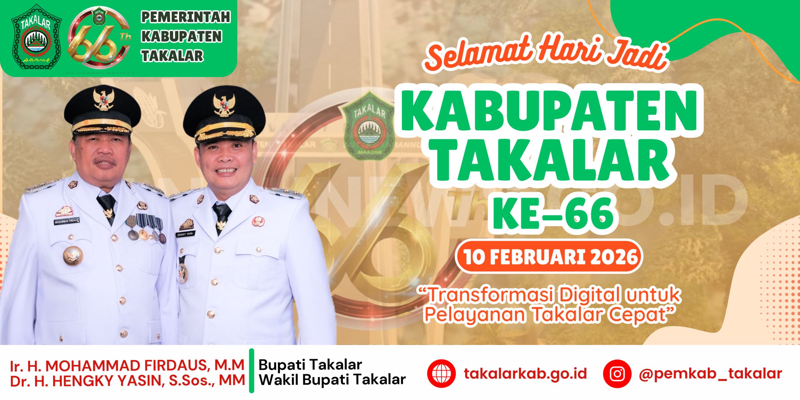 Selamat Hari Jadi Takalar Ke-66